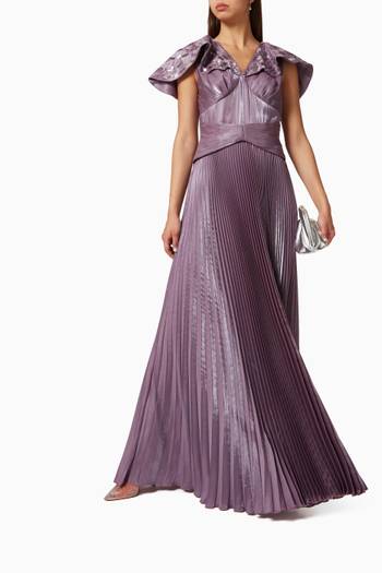 hover state of Embellished Pleated Dress  