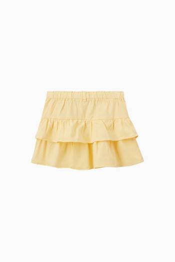 hover state of Tiered Skirt in Cotton