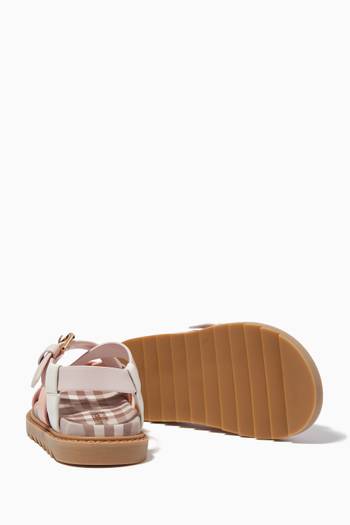 hover state of Vintage Check Jane Sandals in Leather 