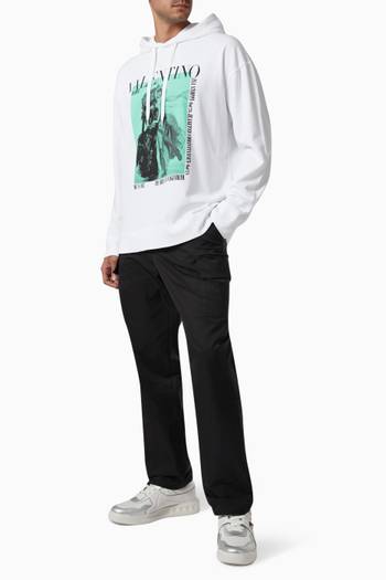 hover state of Valentino Archive Print Sweatshirt in Fleece 