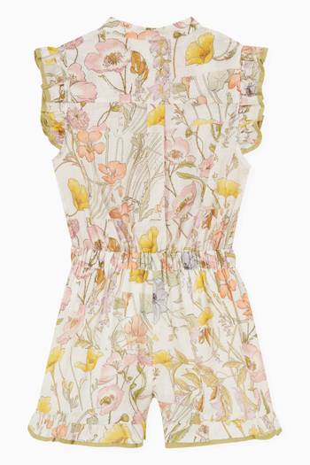 hover state of Jeannie Frill Playsuit in Cotton