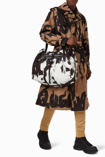 hover state of McQueen Graffiti Bundle Bag in Recycled Polyfaille 