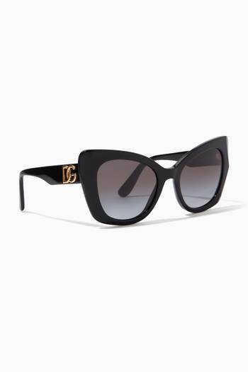 hover state of DG Cat-eye Sunglasses in Acetate   