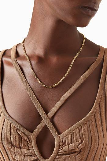 hover state of Neo Necklace in 18kt Gold-plated Sterling Silver         