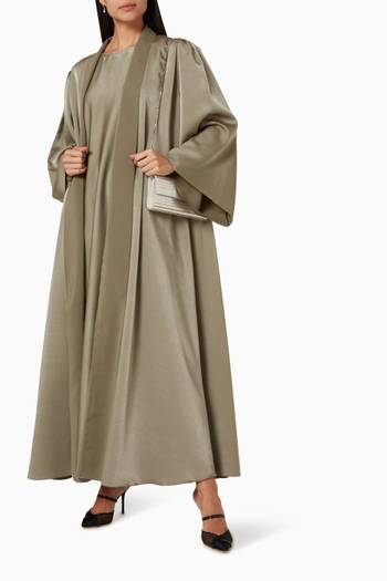 hover state of Long Sleeve Abaya Set 
