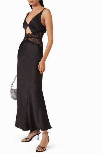 hover state of Camille Maxi Dress in Satin