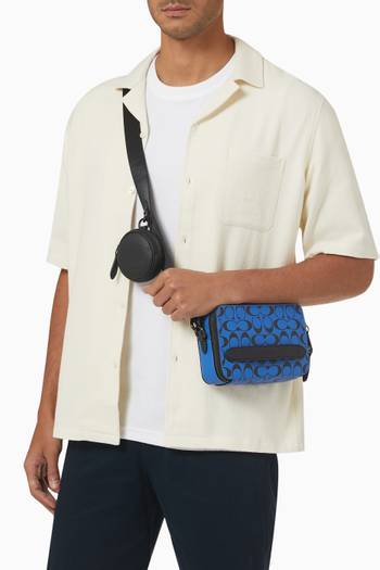 hover state of Charter Crossbody in Signature Leather