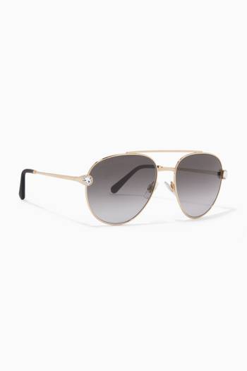 hover state of Aviator Sunglasses in Metal 