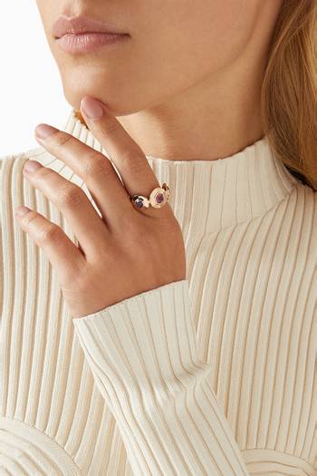 hover state of Kanzi Gemstone Ring in 18kt Rose Gold 