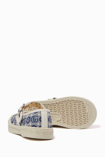 hover state of Toddler Double G Ballet Flats in Cotton Fabric