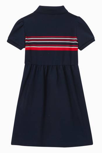 hover state of Striped Polo Dress in Cotton