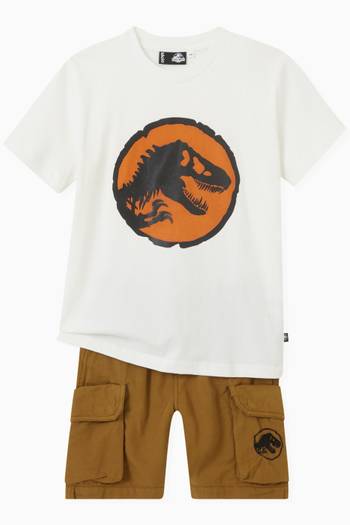 hover state of Jurassic World Argod Cargo Shorts in Cotton