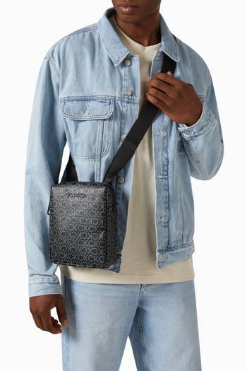 hover state of CK Must Mono Crossbody Bag in Recycled PU
