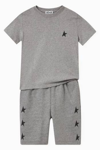 hover state of Stars Shorts in Cotton