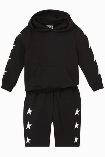 hover state of Black Star Collection Sweatshorts in Cotton