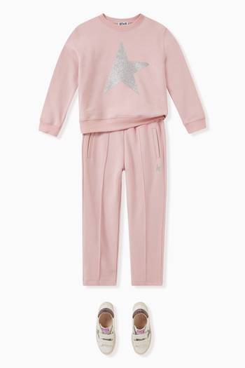 hover state of Star Glitter Sweatpants in Cotton