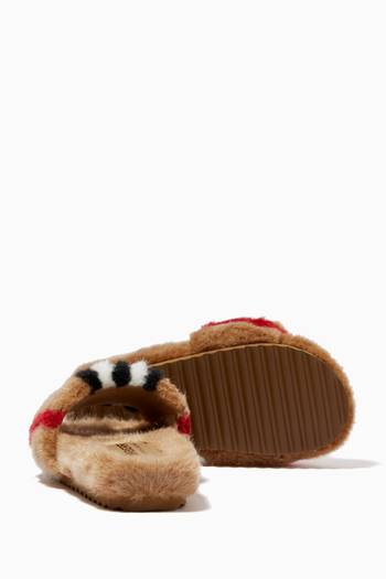 hover state of Hockley Slides in Faux Fur