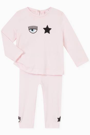 hover state of Eye Star Leggings in Cotton Jersey