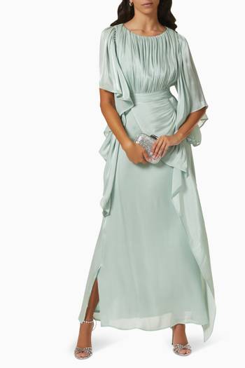 hover state of Ruched Maxi Dress 