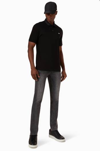 hover state of Polo Shirt in Cotton Piqué   