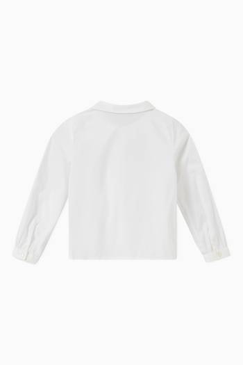 hover state of Long-sleeved Polo Shirt in Cotton