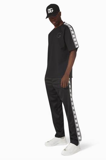 hover state of Tennis Stripe Track Pants in Jersey