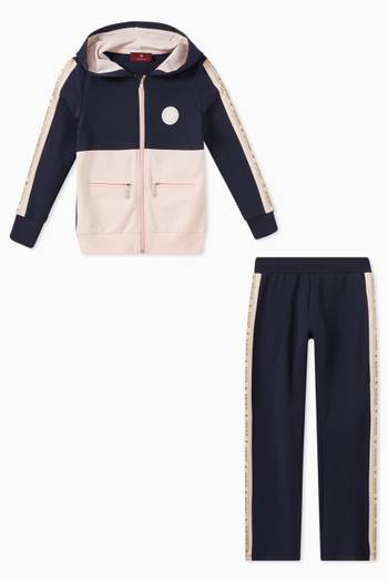 hover state of Hooded Tracksuit Set in Cotton