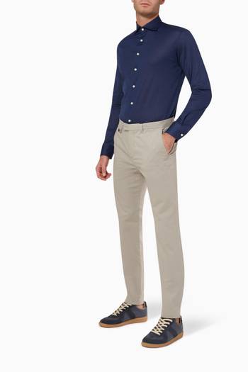 hover state of Slim Fit Shirt in Cotton Twill