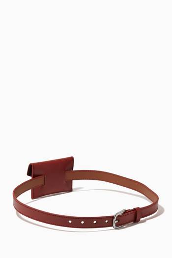 hover state of Pouch Belt Bag in Smooth Leather