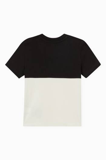 hover state of Colour-block Logo T-shirt in Cotton Jersey