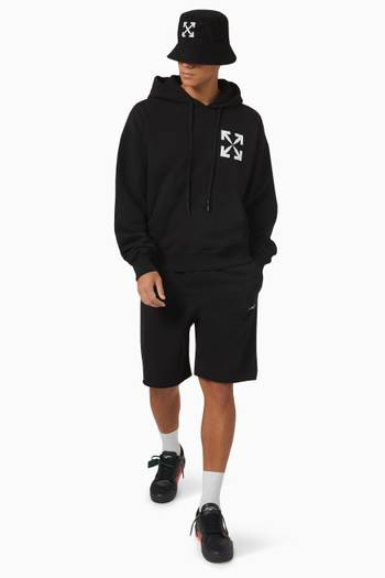 hover state of Single Arrow Oversized Hoodie in Cotton