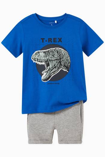 hover state of Konan T-Rex Print T-shirt in Cotton  