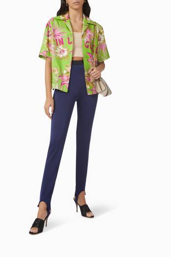 hover state of Floral Bowling Shirt in Silk