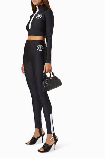hover state of Sparkling Stirrup Leggings in Stretch-jersey