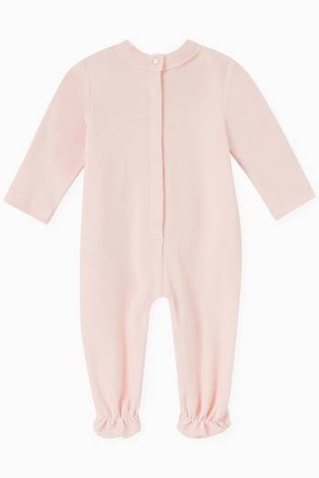 hover state of Curved Logo Sleepsuit in Cotton