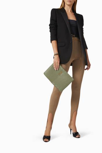 hover state of Cassandre Tablet Pouch in Matelassé Leather