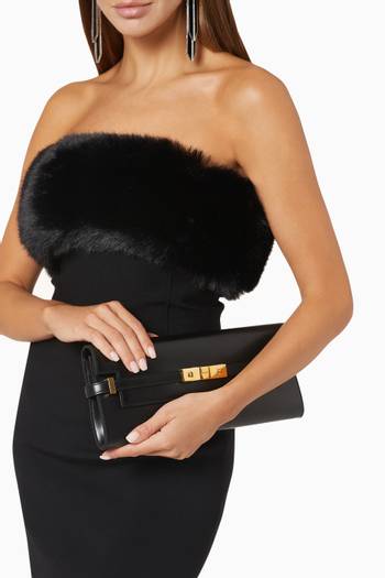 hover state of Manhattan Clutch in Leather