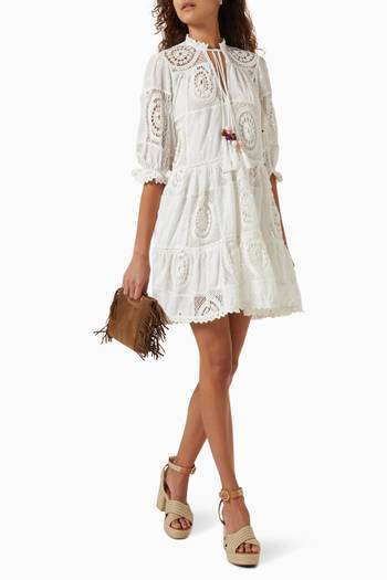 hover state of Riblanc Dress in Crochet 
