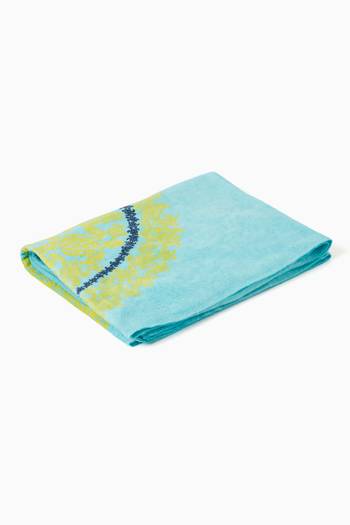 hover state of x Smiley Turtles Beach Towel in Cotton