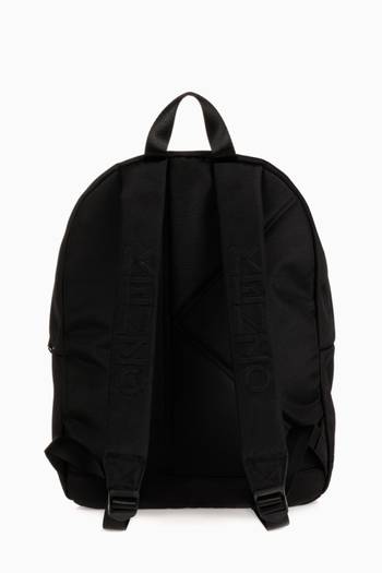 hover state of Elephant Embroidered Backpack in  Technical Fabric