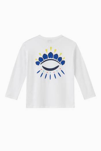 hover state of Eyes Print T-shirt in Cotton