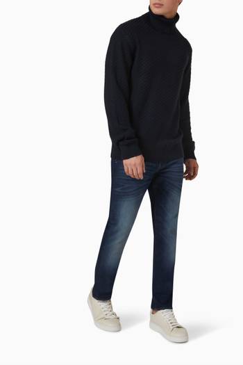 hover state of Turtleneck Sweater in Viscose-blend Knit