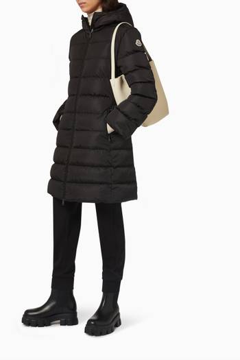 hover state of Dombes Long Puffer Coat in Matte Nylon