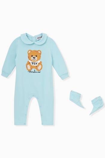 hover state of Teddy Bear Romper  in Jersey