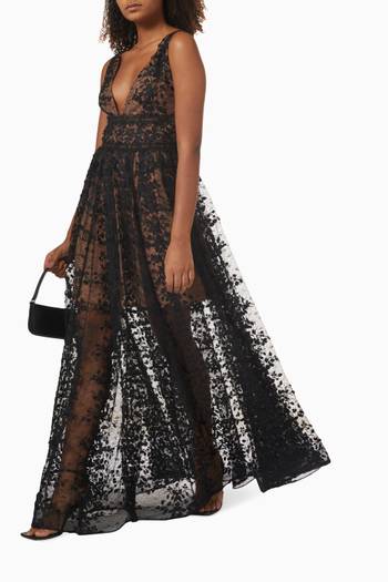 hover state of Megan Maxi Dress in Lace