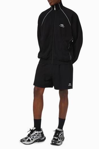 hover state of 3B Sports Icon Tracksuit Shorts in Fleece Jersey