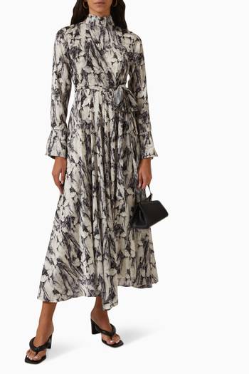hover state of Printed Maxi Dress in Cotton
