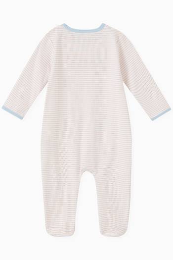 hover state of Happy Harvest Appliqué Sleepsuit in Cotton