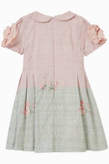 hover state of Floral Gradient Dress in Cotton