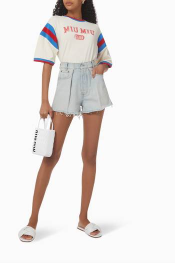 hover state of Cut-off Denim Shorts